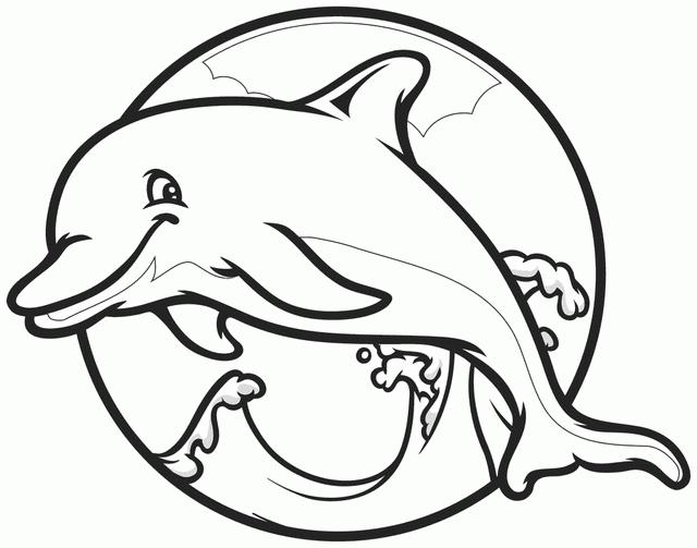 coloriage dauphin en ligne gratuit