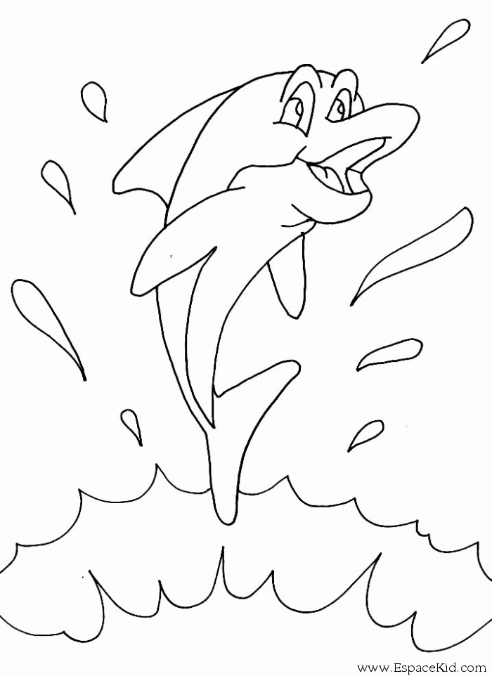coloriage dauphin en ligne