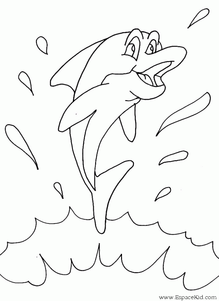 20 dessins de coloriage Dauphin En Ligne à imprimer coloriage dauphin en ligne