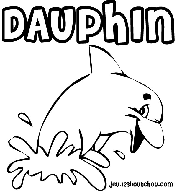 Coloriage Dauphin à imprimer coloriage dauphin