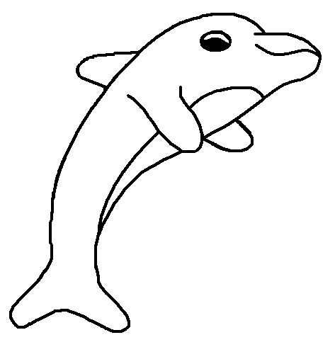 un dauphin coloriage