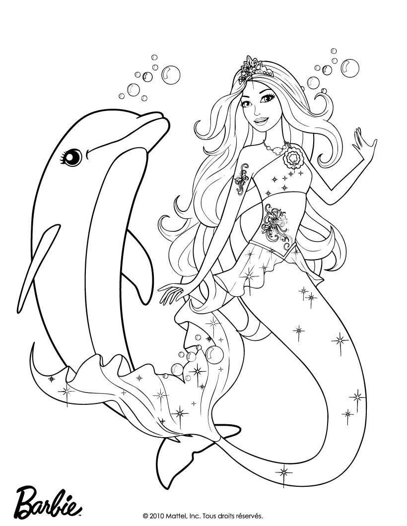 coloriage dauphin winter