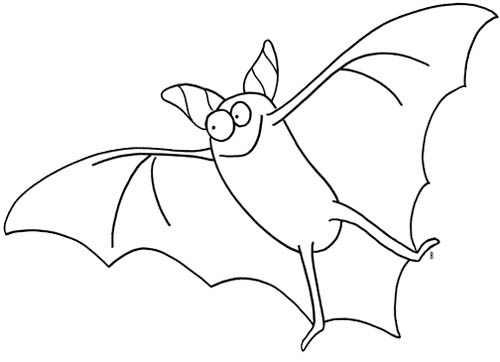 coloriage de chauve souris pour halloween