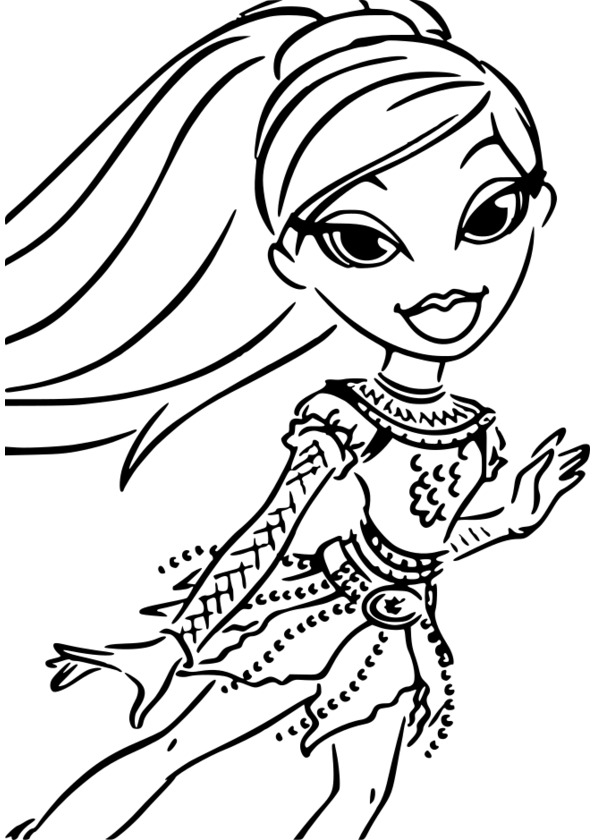 coloriage de fille imprimer gratuit