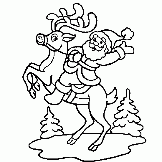 coloriage de pere noel gratuit