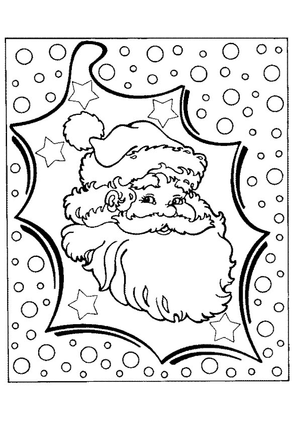 coloriage de pere noel gratuit