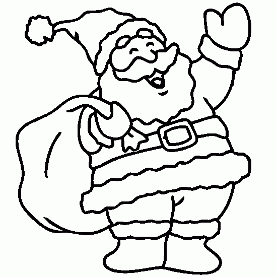 coloriage de pere noel gratuit