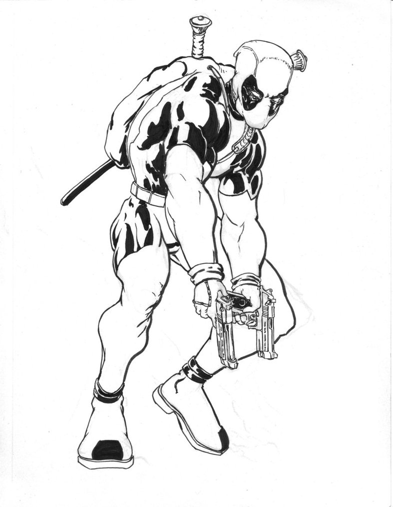 dessin de deadpool