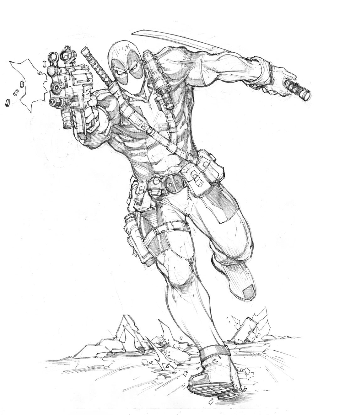 Download coloriage deadpool