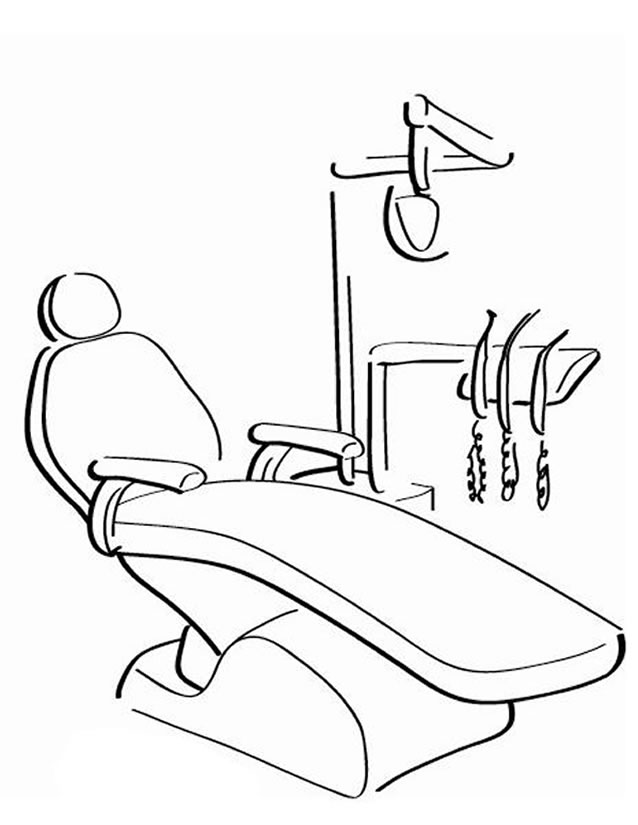 Dessin de dentiste à imprimer