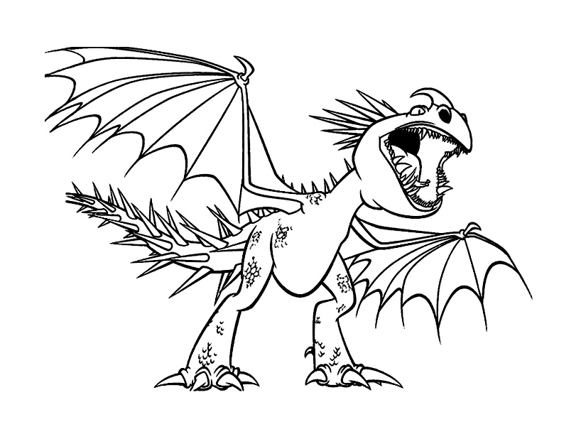 coloriage dessin anime dragon 16363