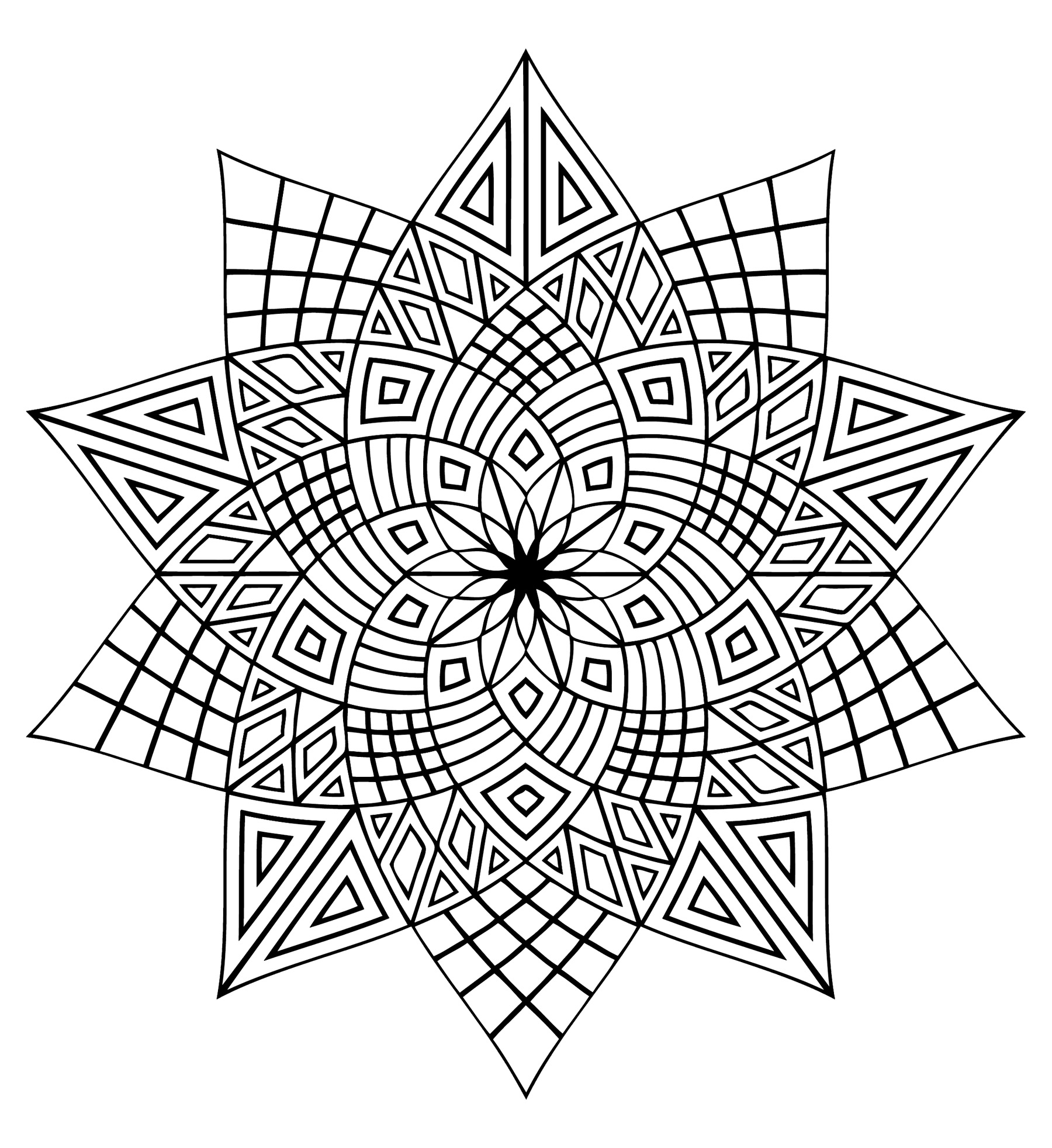 coloriage a dessiner mandala difficile hugo l escargot