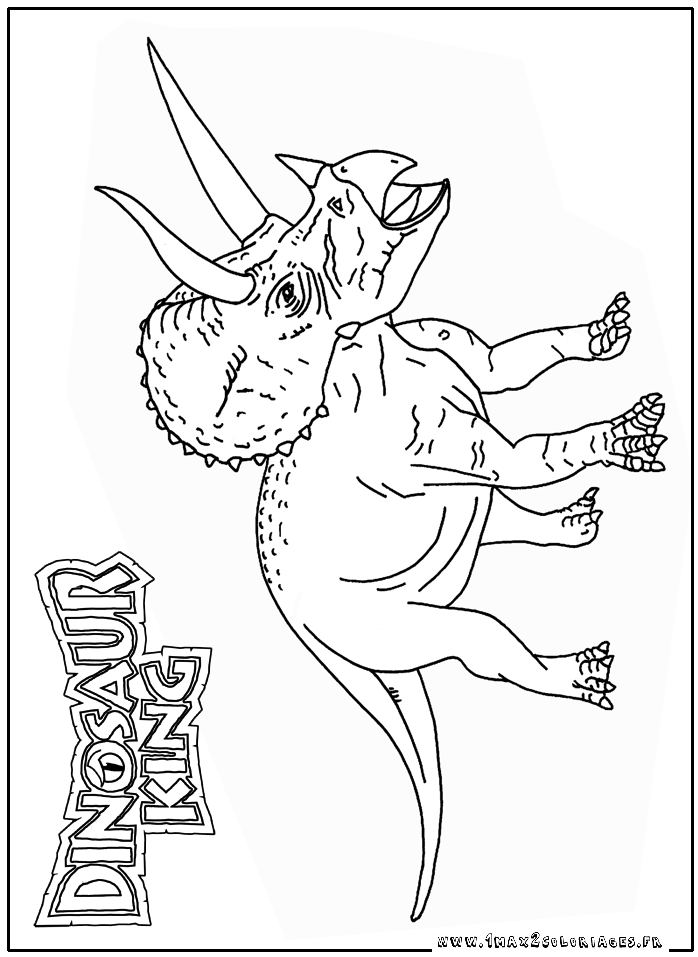 coloriage gratuit dinosaure king