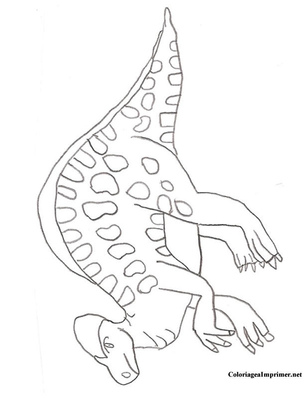 coloriage à dessiner dinosaures king imprimer