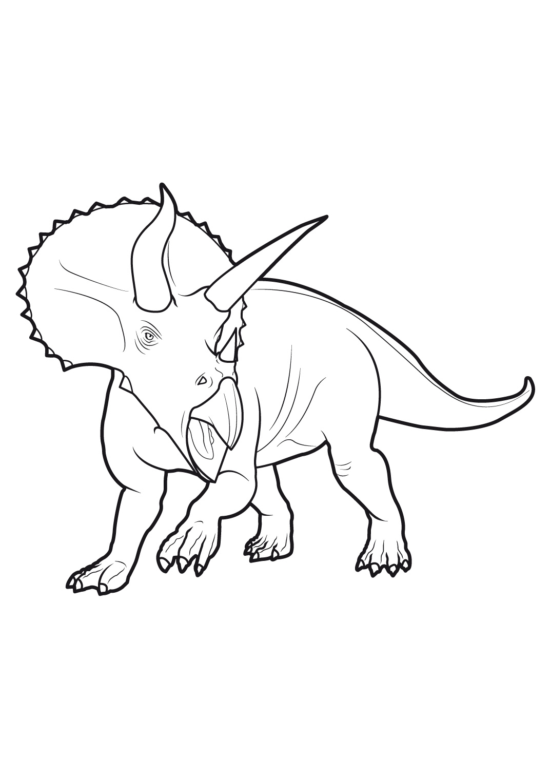 coloriage à dessiner gratuit dinosaure king