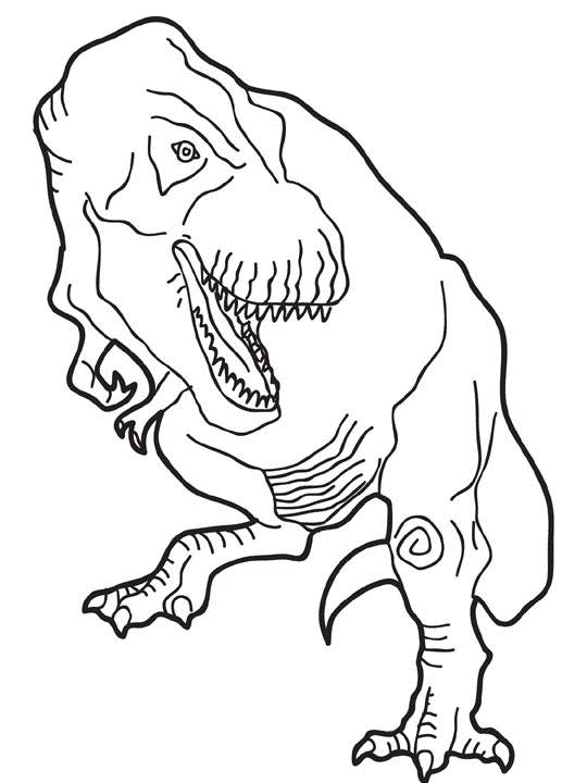 dessin à colorier dinosaure king ligne