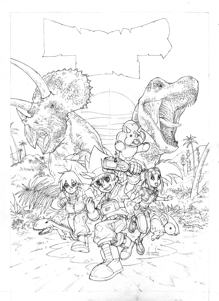 dessin dinosaur king gratuit