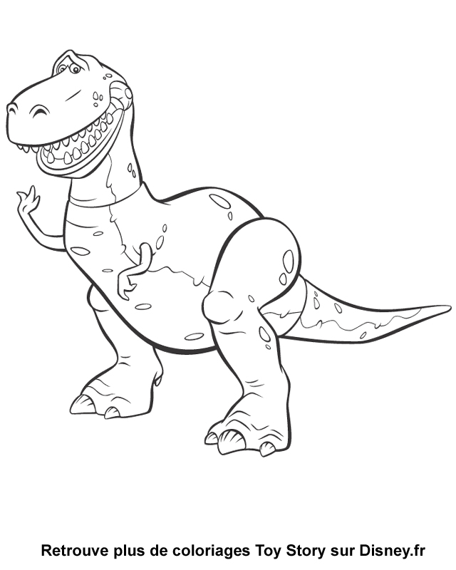 coloriage dinosaure tyrex