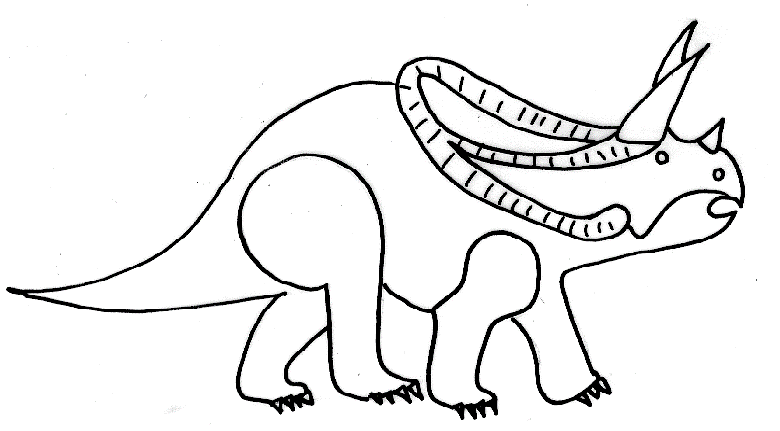 dessin  colorier petit dinosaure gratuit