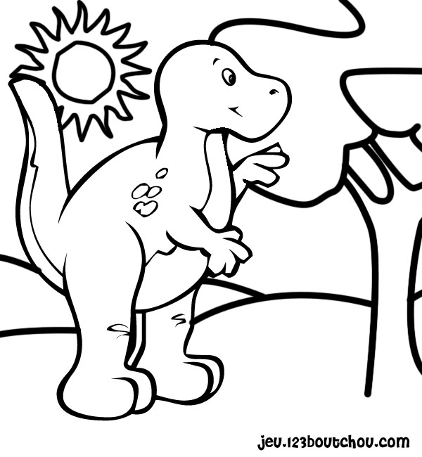 Dessin Dinosaure Facile