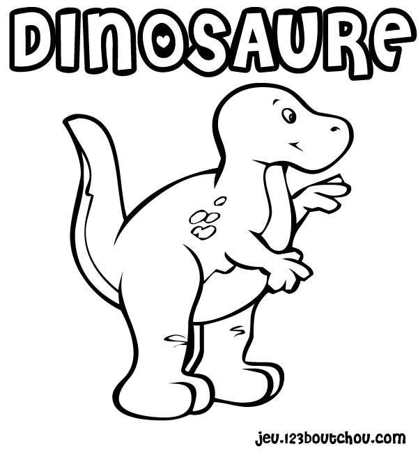 coloriage à dessiner dinosaure t rex