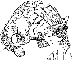 coloriage à dessiner dinosaure carnivore imprimer