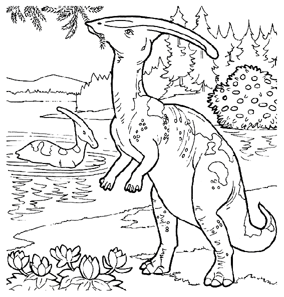 coloriage dinosaure