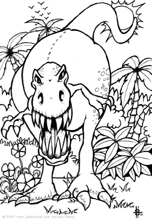 coloriage dinosaure