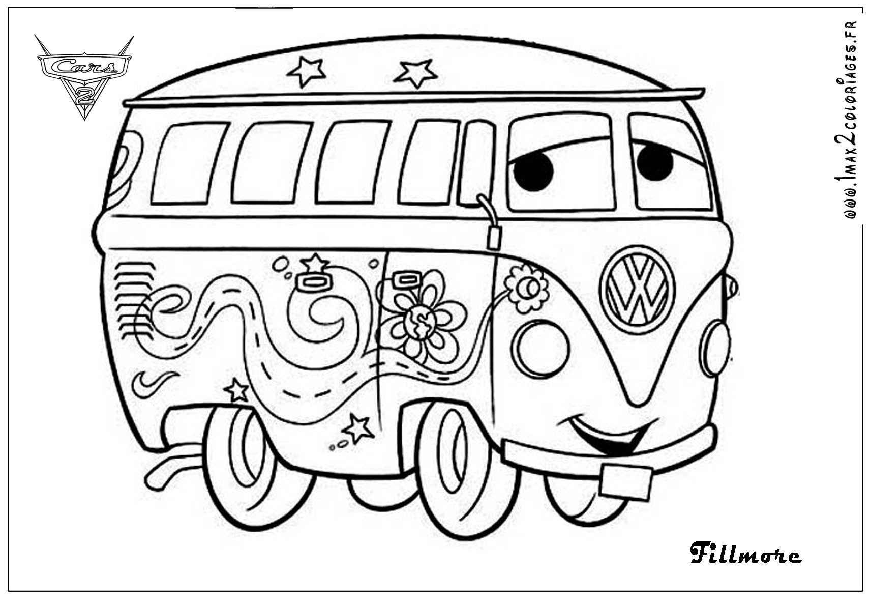 19 dessins de coloriage Disney Cars à imprimer