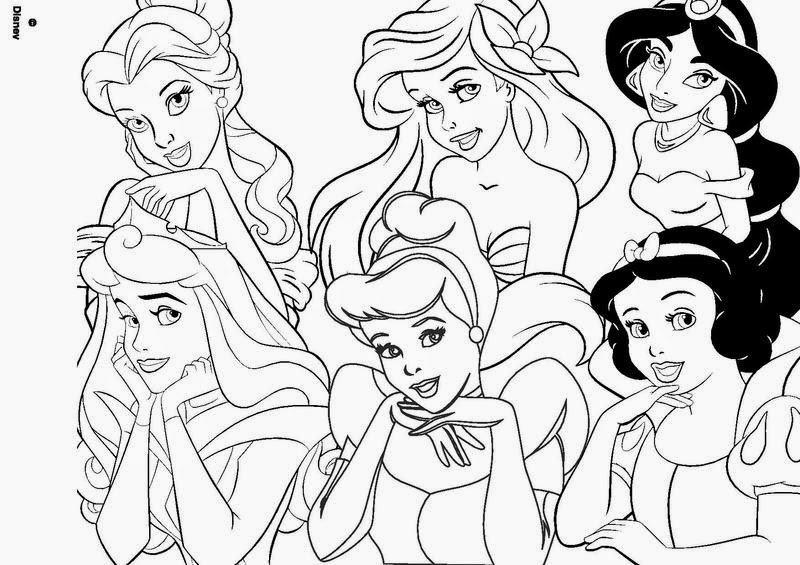 coloriage disney princess