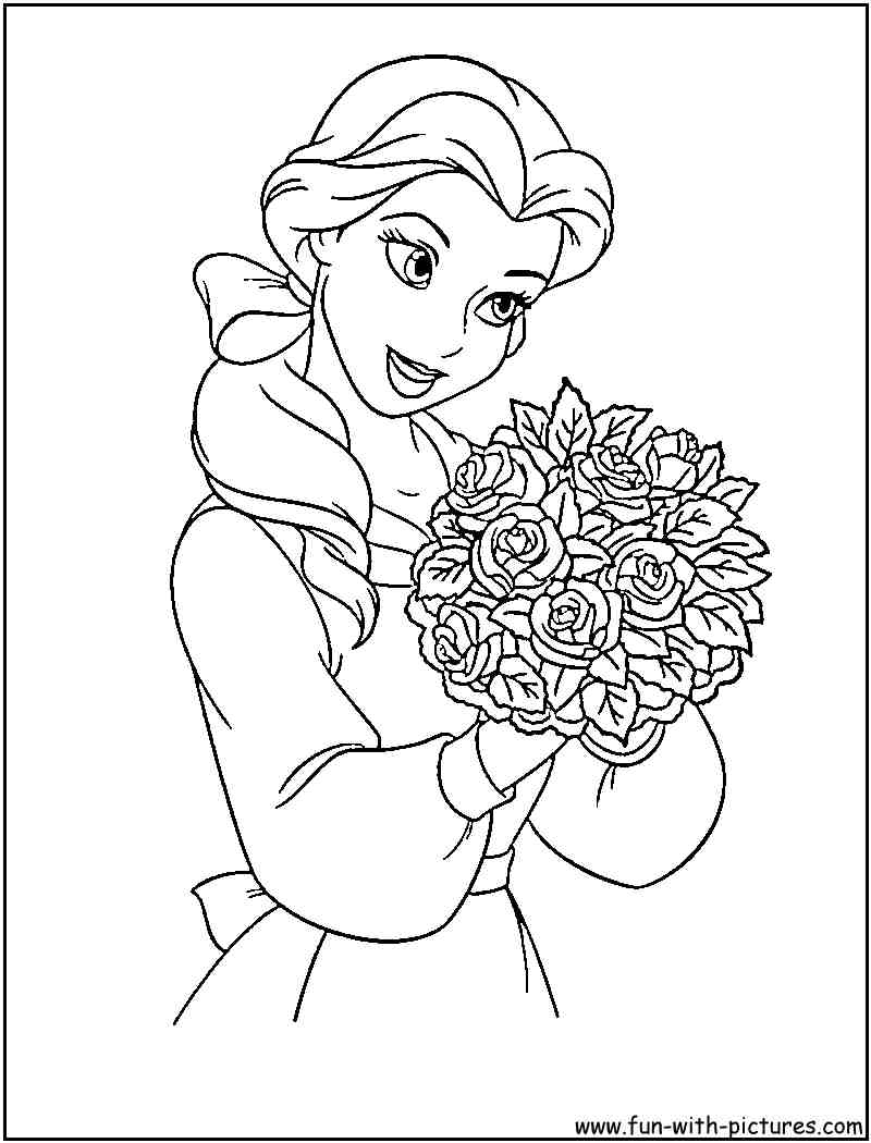 Princesse Disney Belle Coloriage