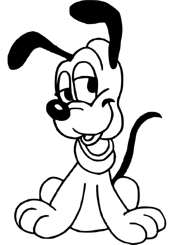 dessin disney pluto