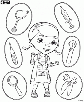 coloriage docteur la peluche gratuit