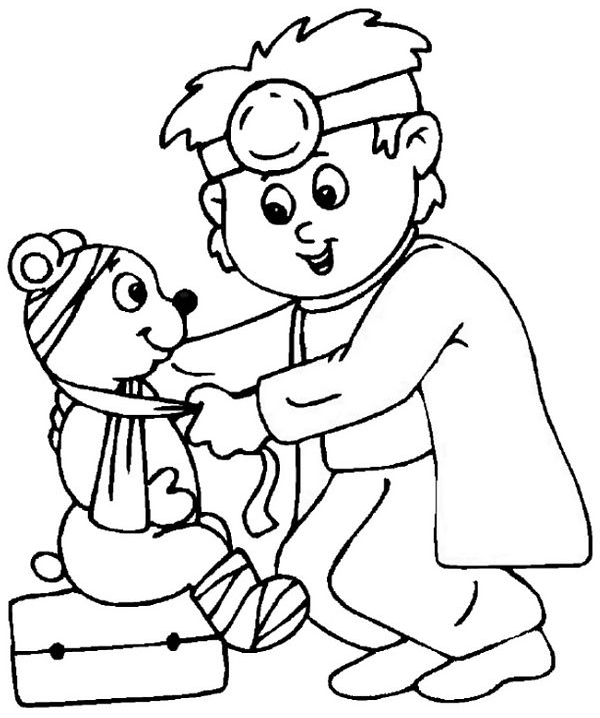 coloriage docteur