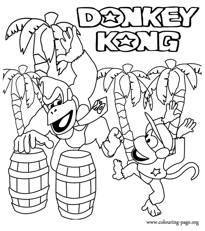 dessin donkey kong country