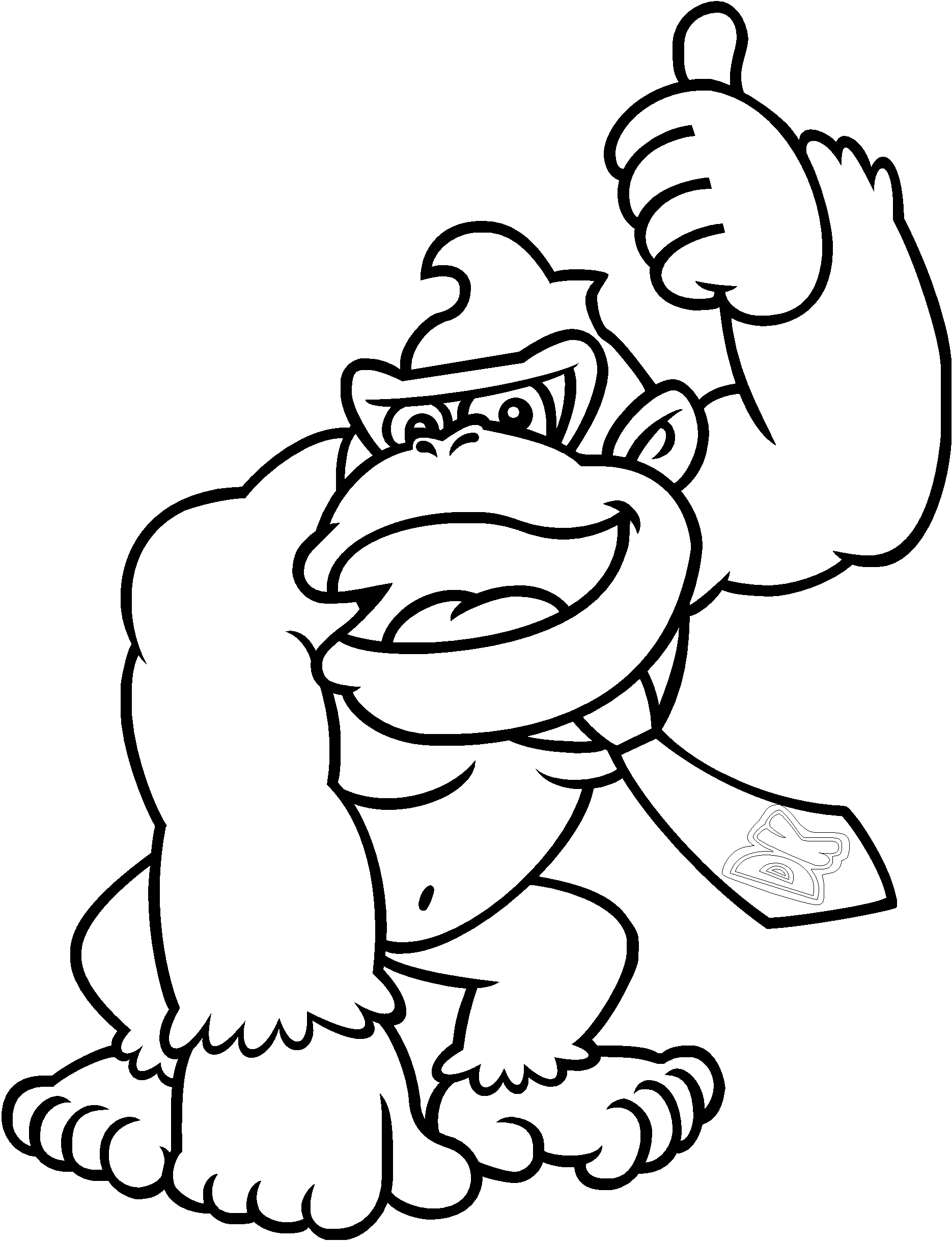 coloriage donkey kong country returns