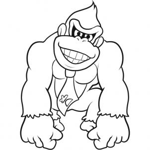 coloriage  dessiner donkey kong country returns