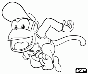 dessin à colorier de donkey kong a imprimer