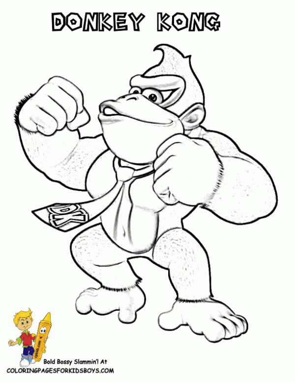 coloriage donkey kong country