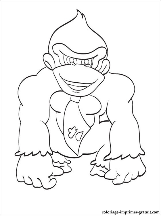 coloriage donkey kong