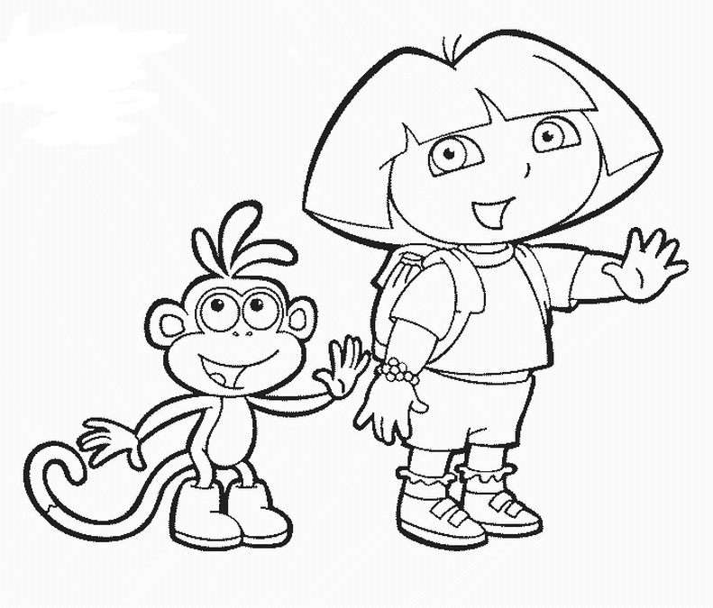 coloriage dora a imprimer gratuit