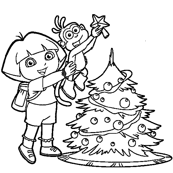 coloriage dora a imprimer gratuit