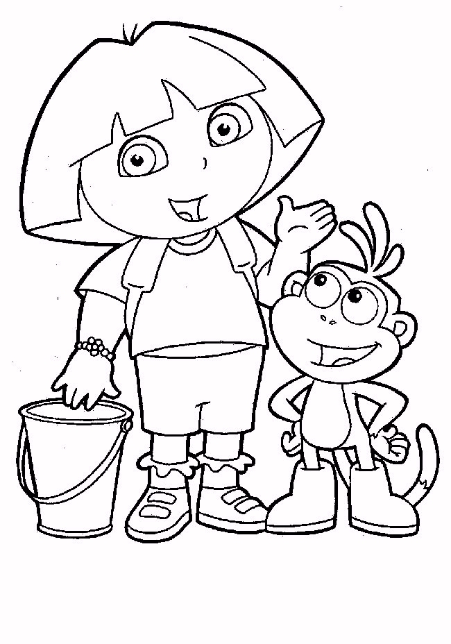 coloriage dora a imprimer gratuit