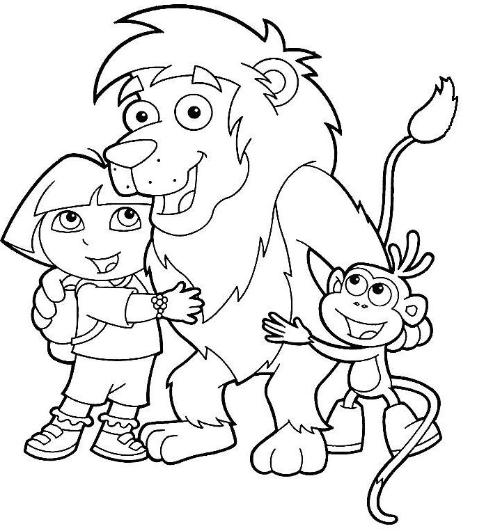 coloriage dora a imprimer gratuit