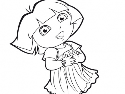 coloriage dora en ligne