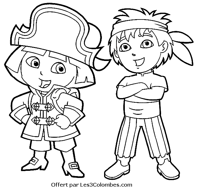 tag coloriage en ligne dora s=super