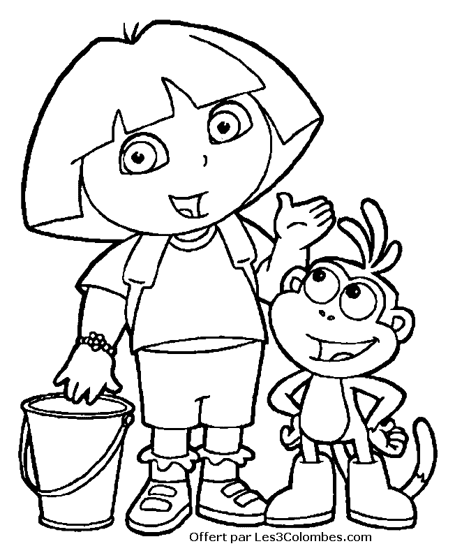 coloriage dora en ligne