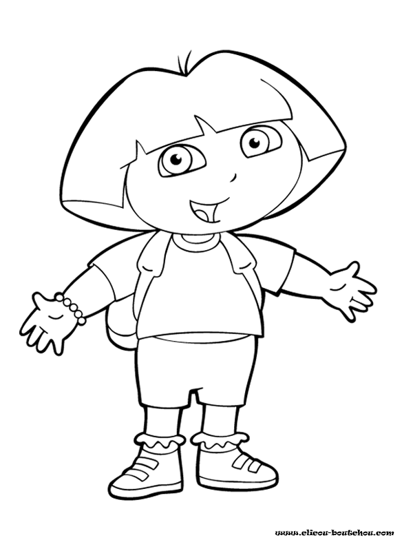 coloriage dora lexploratrice