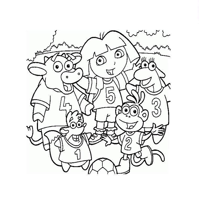 coloriage dora princesse a imprimer