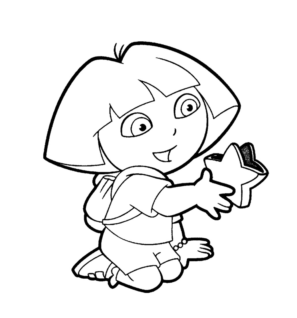 dessin dora a colorier en ligne